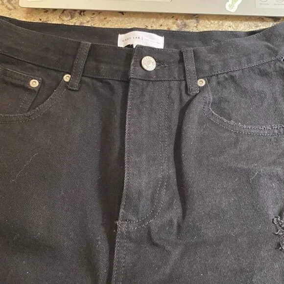 Gray Lab Black Distressed Denim Jeans - Picture 3 of 7